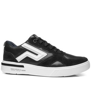 Tênis Casual em Couro Pegada Masculino Preto