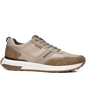 Tênis Casual Pegada em Couro Masculino Marrom