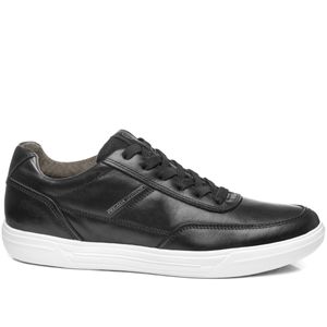 Tênis Casual Pegada em Couro Masculino Preto
