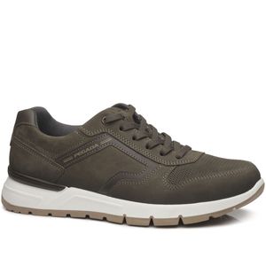 Tênis Casual Pegada  em Couro Masculino  Marrom