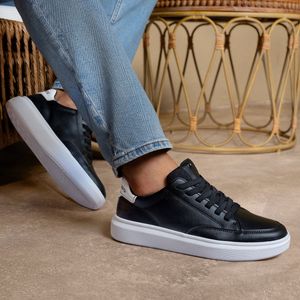 Tênis Casual Pegada em Microfibra Masculino Preto