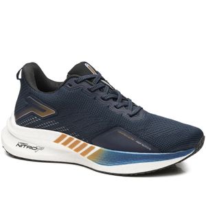 Tênis Esportivo Pegada em Tecido Masculino Marinho