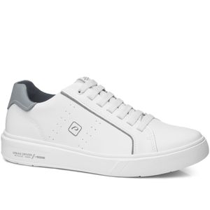 Tênis Casual Pegada em Couro Masculino  Branco