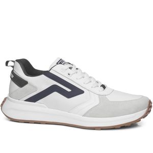 Tênis Casual Pegada em Couro Masculino Branco