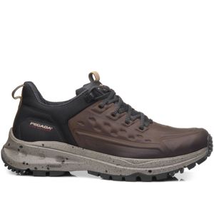 Tênis Trekking Pegada em Couro Masculino Marrom