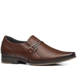 Sapato Social Pegada em Couro Masculino Marrom
