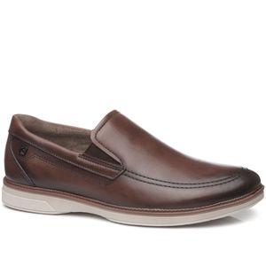 Sapato Casual em Couro Pegada Masculino Marrom