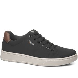 Tênis Casual Pegada em Microfibra Masculino Preto