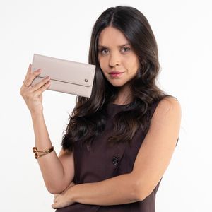 Carteira Chenson Mão Feminina Off White