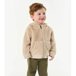 Jaqueta com Capuz Trick Nick Infantil Bege