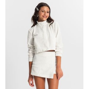 Jaqueta Juvenil Em Tweed Minty Branco