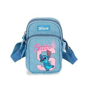 Mini Bolsa Gash Shoulder Bag Jeans Stitch Love Infantil Azul