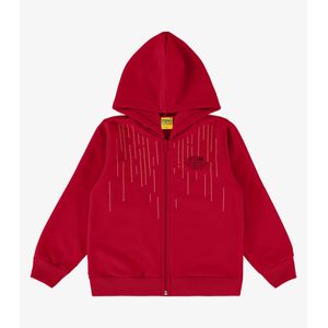 Jaqueta Infantil Em Moletom Com Capuz Rovitex Kids Vermelho