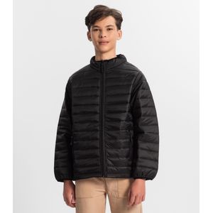 Jaqueta Puffer Juvenil Masculina Minty Preta