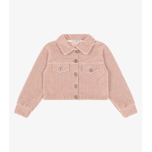 Jaqueta Veludo Cotelê Trick Nick Infantil Rosa