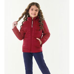 Jaqueta Puffer Infantil Trick Nick Vermelha