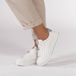 Tênis Feminino Via Marte Casual Branco Glitter