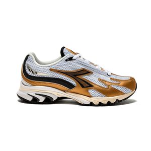 Tênis Diadora Unissex Mythos Propulsion 280 Branco e Dourado