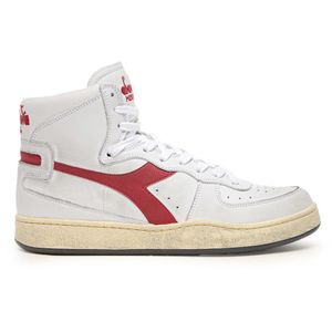 Tênis Casual Unissex Diadora Mi Basket Used Itália Branco