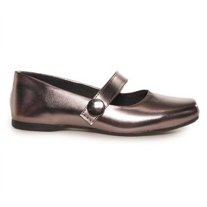 Sapatilha M Shuz Bico Quadrado Infantil Bronze