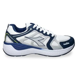 Tênis Corrida Unissex Diadora Stratus II Branco e Marinho