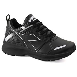 Tênis Diadora Unissex Saga Preto e Prata
