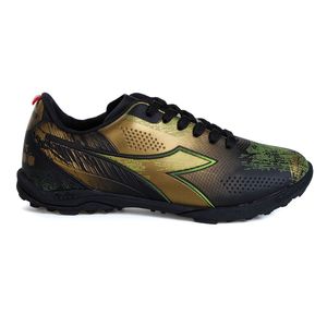 Chuteira Unissex Diadora Agilitá Society Preto e Dourado