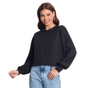 Blusão Feminino Ribana Rovitex Preto