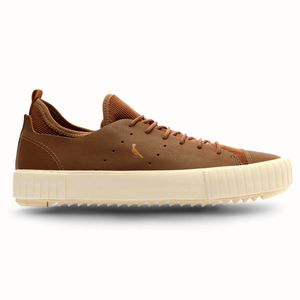 Tênis Casual Reserva Astral em Couro Masculino Marrom