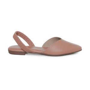 Sapatilha Beira Rio Slingback Conforto Feminina Nude