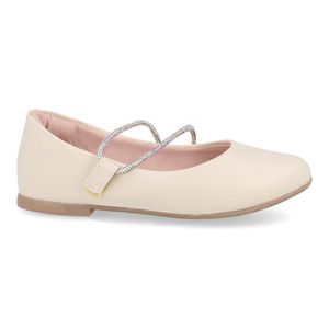 Sapatilha M Shuz Kids Strass Juvenil Creme