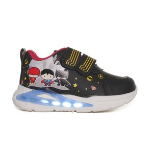 Tênis Casual Warner Dc Heros Led Infantil Preto