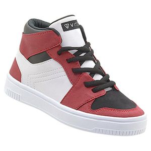 Tênis Infantil Cano Alto Vitz Recortes Sneaker Preto