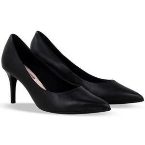 Scarpin Bottero Salto Médio Bico Fino Feminino Preto