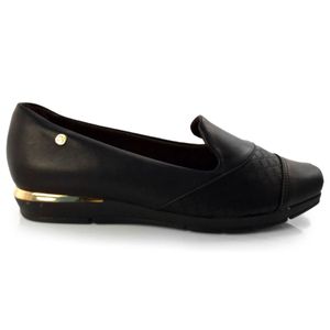 Sapato Piccadilly Fernanda Salto Baixo Ruby Feminino Preto