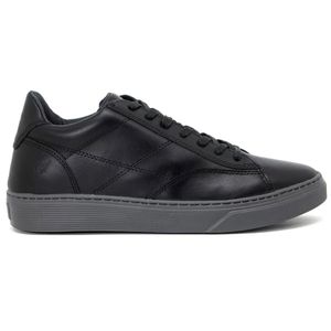 Tênis Rafarillo Aumenta Altura +7cm Couro com Cadarço - Preto
