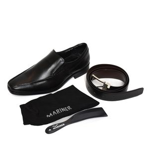 Kit Sapato Social Mariner Stratus Masculino Preto