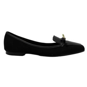 Mocassim Moleca Camurça Feminino Preto