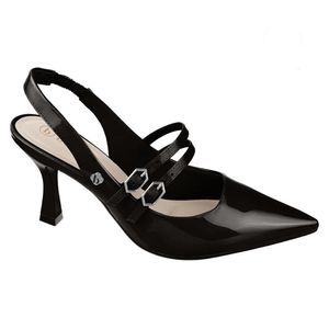 Sapato Feminino Fivela Verniz Bebece