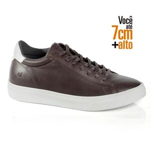 Sapatênis Rafarillo em Couro Amarração Masculino Marrom