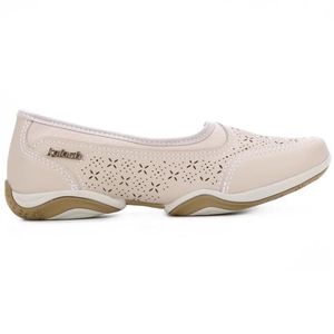 Tênis Slip On Kolosh Recortes à Laser Feminino Bege