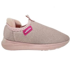 Tênis Slip On Infantil Molekinha em Tecido Rosa