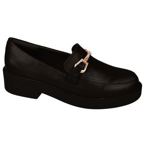 Sapato Feminino Mocassim Fivela Bebece Preto