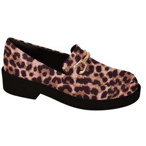 Sapato Feminino Mocassim Fivela Bebece Bege