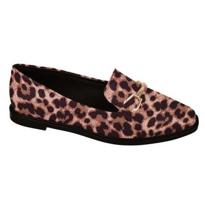 Sapato Feminino Mocassim Estampa Bebece