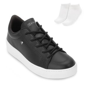 Tênis Casual Ramarim e Meia Feminino Preto