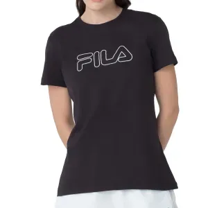 Camiseta Fila Basic Outline Preta Feminina