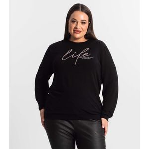 Moletom Plus Size Secret Glam Feminino Preto