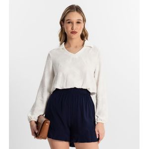 Camisa Manga Longa Rovitex Feminina Bege