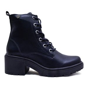 Bota Coturno New Face Feminina Preta